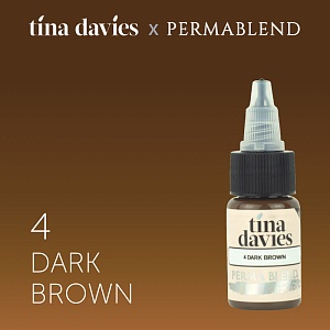 Пигмент Permablend Tina Davies 'I Love INK' 4 Dark Brown, 15 мл.
