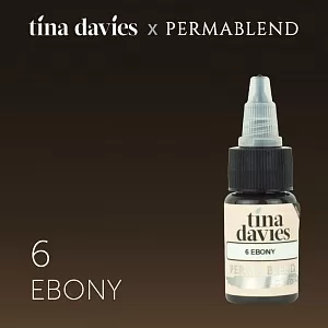 Пигмент Permablend Tina Davies 'I Love INK' 6 Ebony, 15 мл.